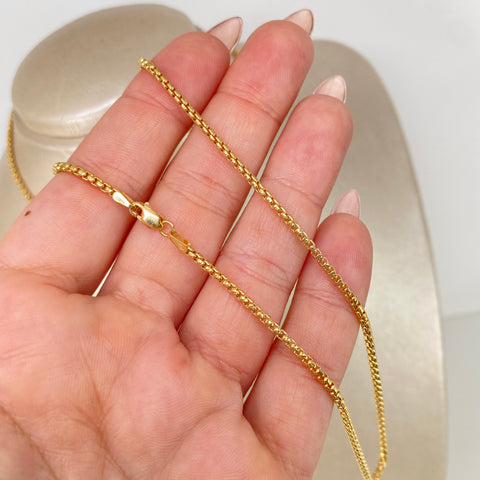 Cadena ● Veneciana Oro amarillo 18k +1 / 7,54 Gr / 1,7 mm / 60 Cm †