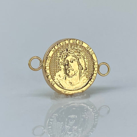 Herraje Rostro Jesus Oro amarillo 18k 0,73 Gr / 1,8 Cm *