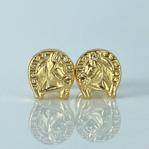 Topos Herradura Caballo Oro amarillo 0,65 Gr / 7 mm *