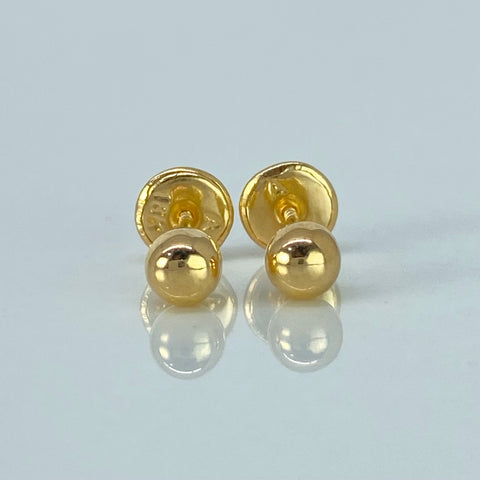 Topos Bolas Lisas Oro amarillo 0,48 Gr / 4 mm *
