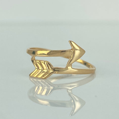 Anillo Flecha Oro amarillo 18k / Talla 7 / 1,6 Gr