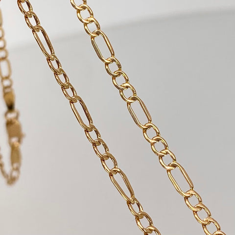 Cadena ● Tres Por Uno 3x1 Oro amarillo 18k 3,1 Gr / 2,6 mm / 60 Cm †