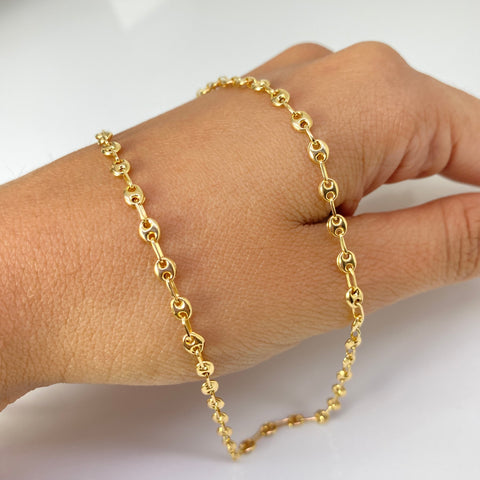 Cadena GC Oro amarillo 18k 4,82 Gr / 3,3 mm / 46 Cm