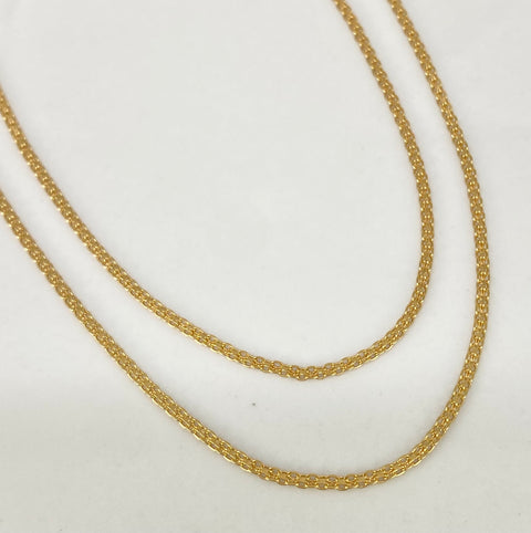 Cadena ● China Oro amarillo 18k 3,2 Gr / 1,4 mm / 60 Cm *