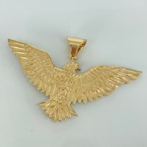 Dije Aguila Con Circones POR FABRICACION Oro amarillo 18k 4 cm / 22,82 Gr *
