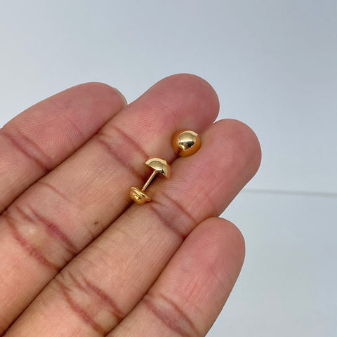 Topos Media Bolas Lisas Oro amarillo 0,7 Gr / 7 mm *