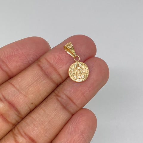 Dije San Benito Oro amarillo 0,56 Gr / 1,9 Cm *