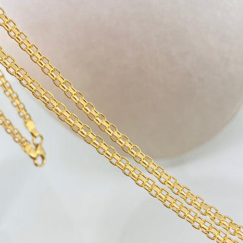 Cadena ● China Oro amarillo 18k 4,6 Gr / 3,3 mm / 45 Cm