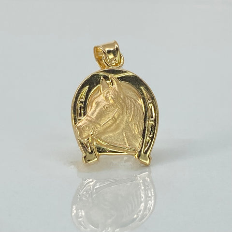 Dije Herradura Caballo Oro amarillo 18k 1,12 Gr / 2,3 Cm †