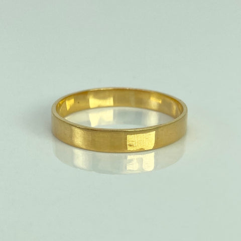 Anillo Argolla Lisa Oro amarillo 18k / Talla 10 / 2,65 Gr