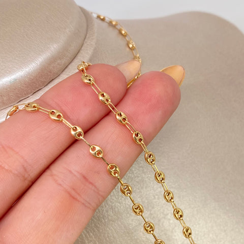 Cadena GC Oro amarillo 4,90 Gr / 3,3 mm / 50 Cm †