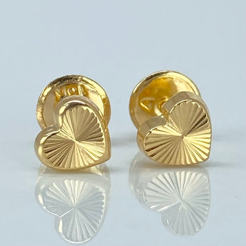 Topos Corazon Diamantado Oro amarillo 18k 0,55 Gr / 5,6 mm