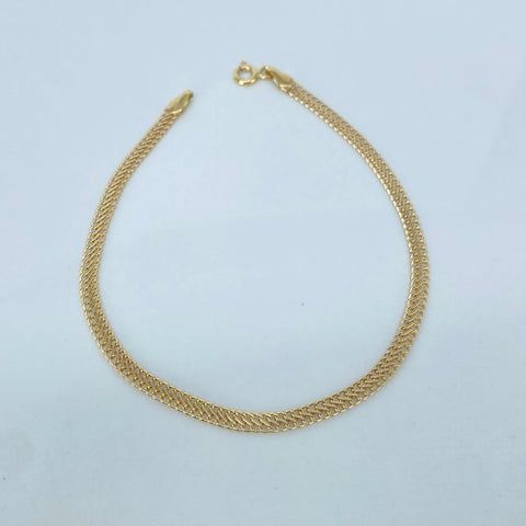 Pulso ● Sedusa Oro amarillo 18k +1 / 1,25 Gr / 3 mm / 19 Cm *
