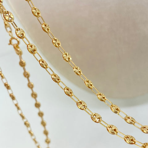 Cadena GC Diamantada Oro amarillo 18k 7,65 Gr / 3,3 mm / 60 Cm