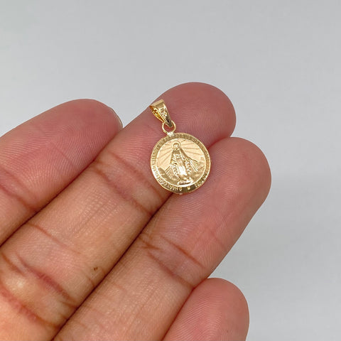 Dije Virgen Milagrosa Oro amarillo 0,7 Gr / 1,8 Cm *
