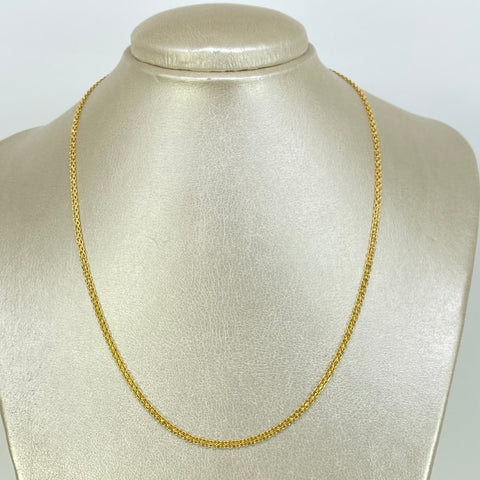 Cadena China Oro amarillo 18k 2,88 Gr / 2,3 mm / 45 Cm †