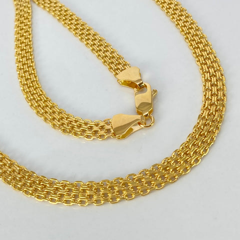 Cadena ● China Oro amarillo 18k 15,45 Gr / 6,3 mm / 60 Cm †