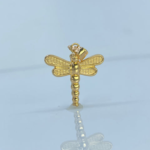 Dije Libélula Oro amarillo 18k 1,21 Gr / 2,5 Cm †