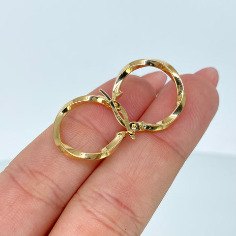 Candongas Melcochas Oro amarillo 1,4 Gr / 2 Cm *