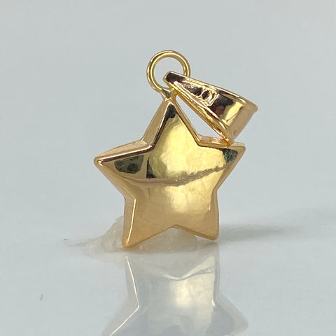 Dije Estrella Oro amarillo 18k 0,65 Gr / 2 Cm †