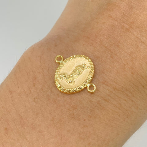 Herraje Virgen Santa Marta Oro amarillo 18k 0,85 Gr / 1,8 Cm *