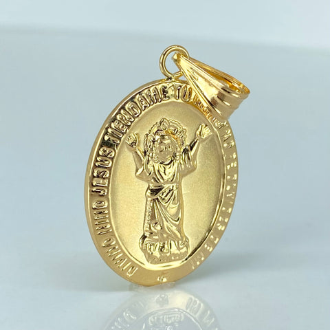 Dije Divino Niño Oro amarillo 18k 3,9 Gr / 4,3 Cm  †