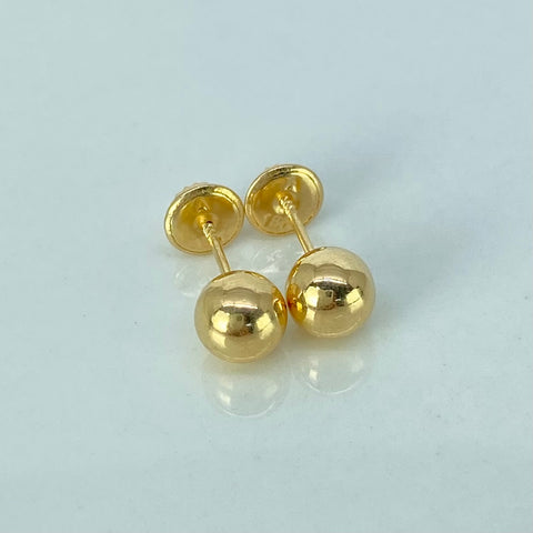 Topos Bolas Lisas Oro amarillo 0,65 Gr / 6 mm †