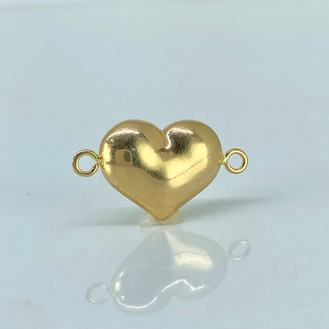 Herraje Corazon Oro amarillo 18k 1,05 Gr / 2,3 Cm  *