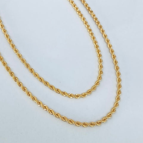Cadena ● Lazo Oro amarillo 18k +1 / 2,6 Gr / 2,1 mm / 45 Cm