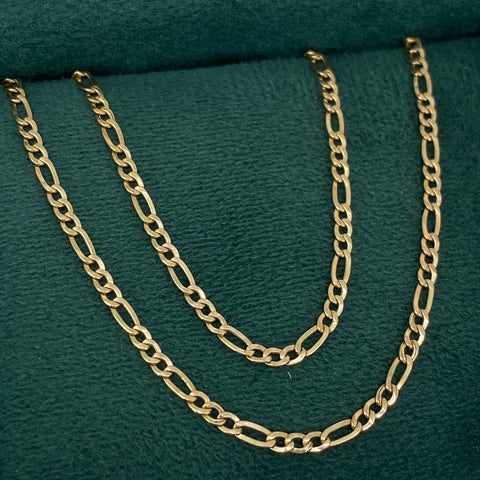 Cadena ● Tres Por Uno 3x1 Oro amarillo 18k 3,19 Gr / 2,3 mm / 50 Cm