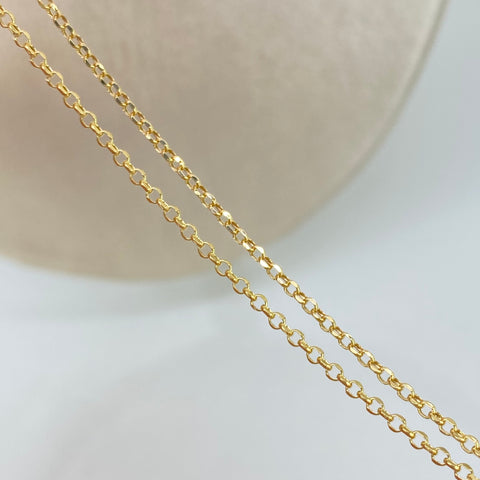 Cadena ● Aro Seguido Oro amarillo 18k 1,32 Gr / 1,6 mm / 45 Cm *
