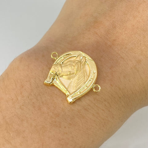 Herraje Herradura Caballo  Oro amarillo 18k 2,15 Gr / 2,5 Cm *