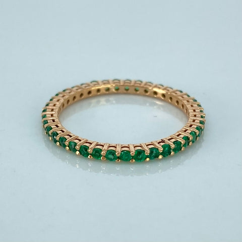 Anillo Churumbela Esmeraldas Oro amarillo / Talla 6 1/4 / 1,45 Gr *