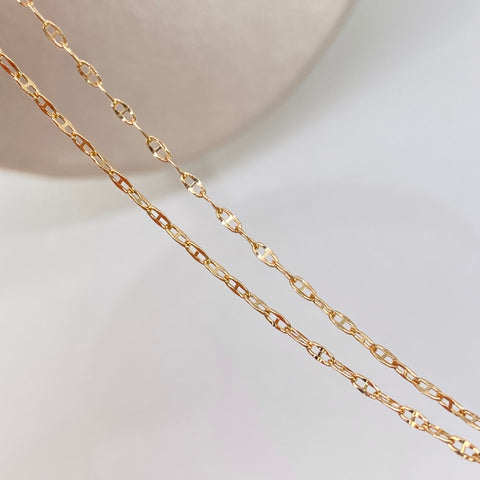 Cadena ● GC Italy Oro amarillo 18k +1 / 1,11 Gr / 1,6 mm / 45 Cm *
