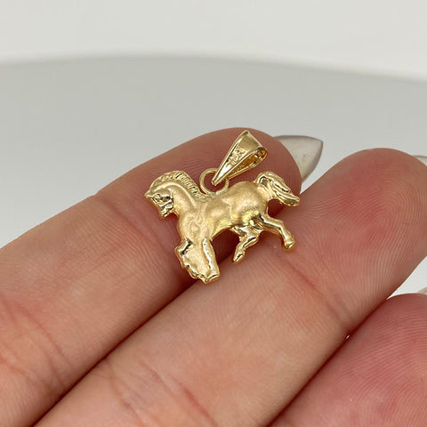 Dije Caballo Oro amarillo 18k 0,95 Gr / 1,8 Cm *