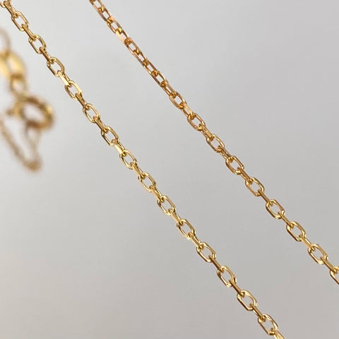 Cadena ● Aro Seguido Oro amarillo 18k 1,35 Gr / 1 mm / 40 Cm †