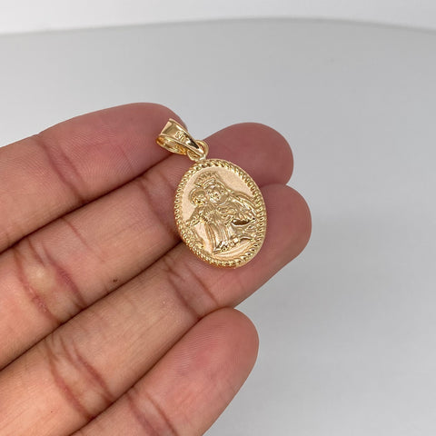 Dije Virgen Del Carmen Oro amarillo 1,95 Gr / 3,5 Cm