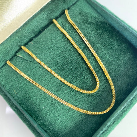 Cadena Italy Franco Oro amarillo 18k +2 / 4,54 Gr / 1,4 mm / 60 Cm *