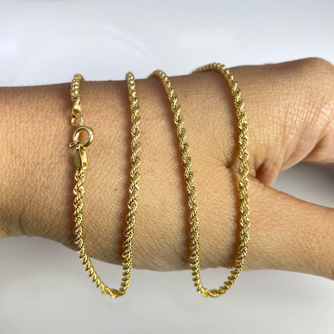 Cadena Italy Lazo Oro amarillo 18k +1 / 3,45 Gr / 2 mm / 60 Cm *