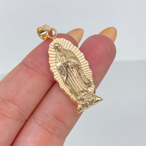 Dije Virgen Guadalupe Silueta Oro amarillo 2,6 Gr / 4,3 Cm †
