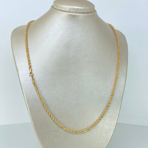 Cadena ● Lazo Oro amarillo 18k +1 / 8,07 Gr / 3,3 mm / 60 Cm *
