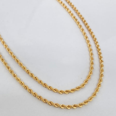 Cadena ● Lazo Oro amarillo 18k +1 / 2,7 Gr / 2,1 mm / 45 Cm *