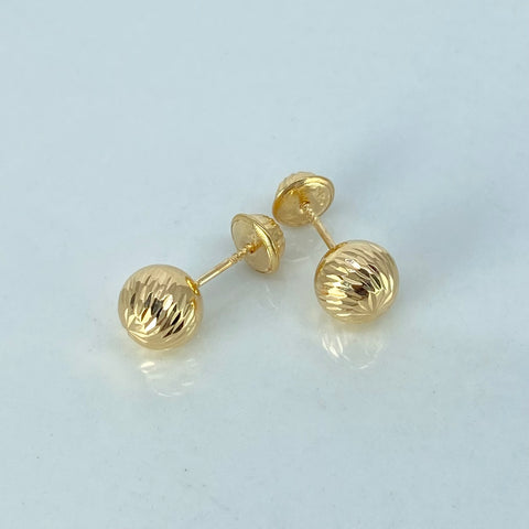 Topos Bolas Diamantadas Oro amarillo 0,9 Gr / 7 mm
