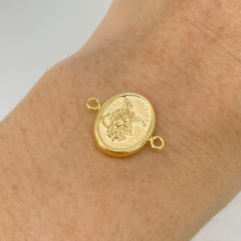 Herraje San Miguel Arcangel Oro amarillo 18k 1,05 Gr / 1,8 Cm *