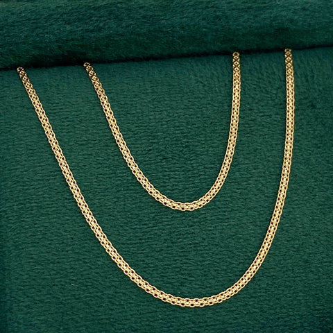 Cadena China Oro amarillo 18k 3,17 Gr / 1,3 mm / 60 Cm †