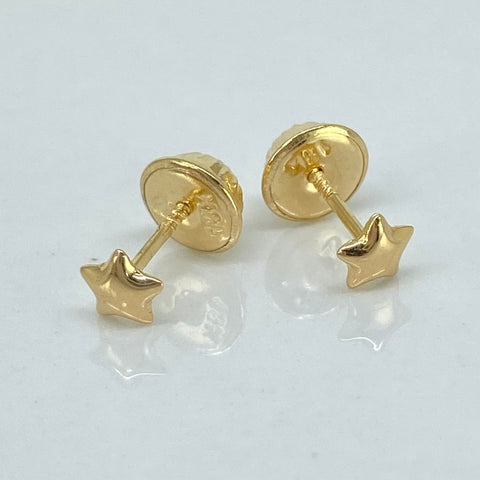 Topos Estrella Oro amarillo 18k 0,4 Gr / 4 mm *
