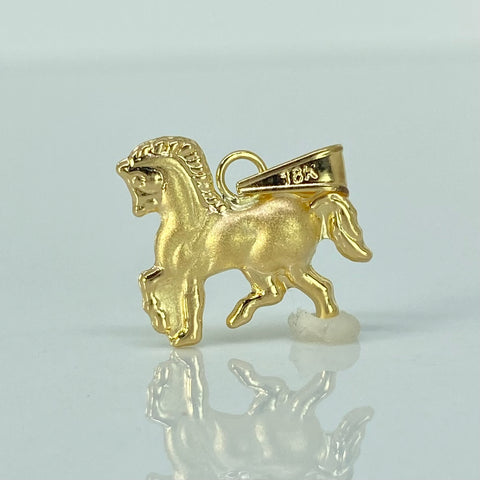 Dije Caballo Oro amarillo 18k 0,95 Gr / 1,8 Cm *