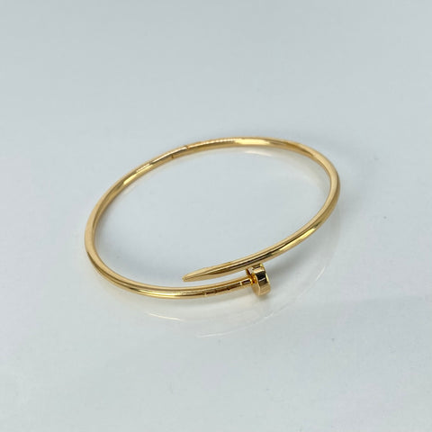 Pulso ● Aro Clavo Oro amarillo 18k +3 / 6,8 Gr / 18,5 Cm *