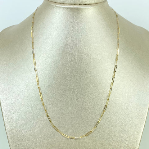 Cadena ● Cajon Oro amarillo 18k 0,82 Gr / 2 mm / 45 Cm *