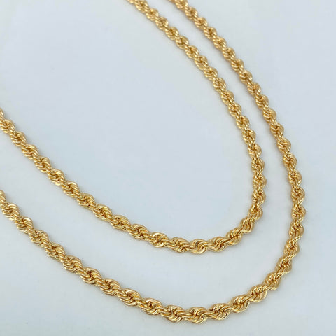 Cadena ● Lazo Oro amarillo 18k +1 / 8,07 Gr / 3,3 mm / 60 Cm *